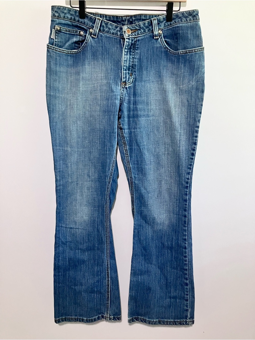 Carhartt Boot Cut Jeans Medium Wash Mid Rise Size 14